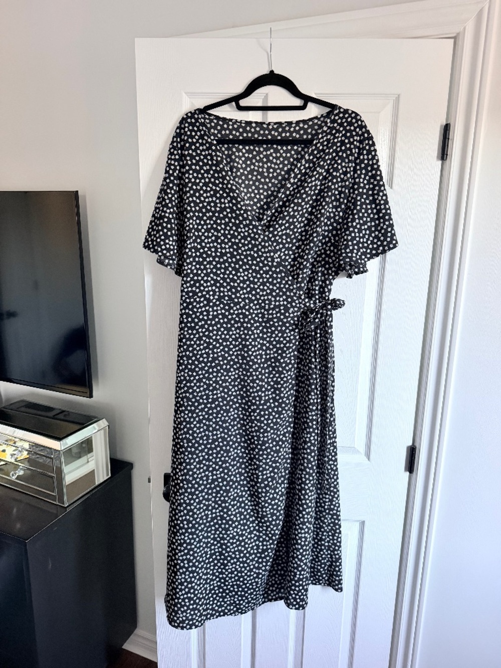Floral wrap dress